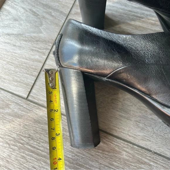 Tod’s Patent Smooth Mixed Leather Studded Block Heel Ankle Boots Made in Italy - Picture 13 of 13